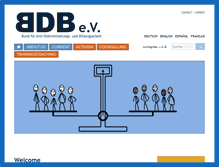 Tablet Screenshot of bdb-germany.de